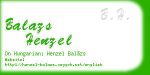 balazs henzel business card